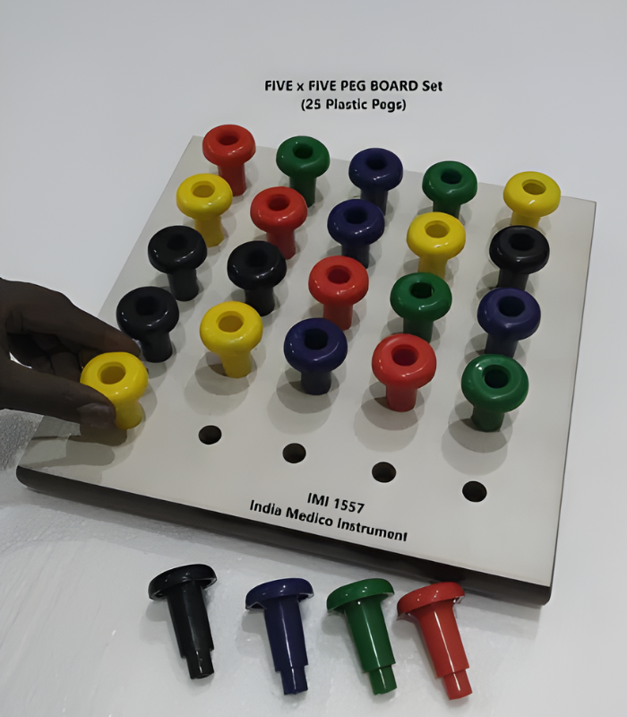 Five x Five Peg Board Set With 25 Pegs, IMI-1557
